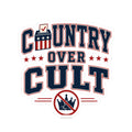 Country Over Cult Sticker