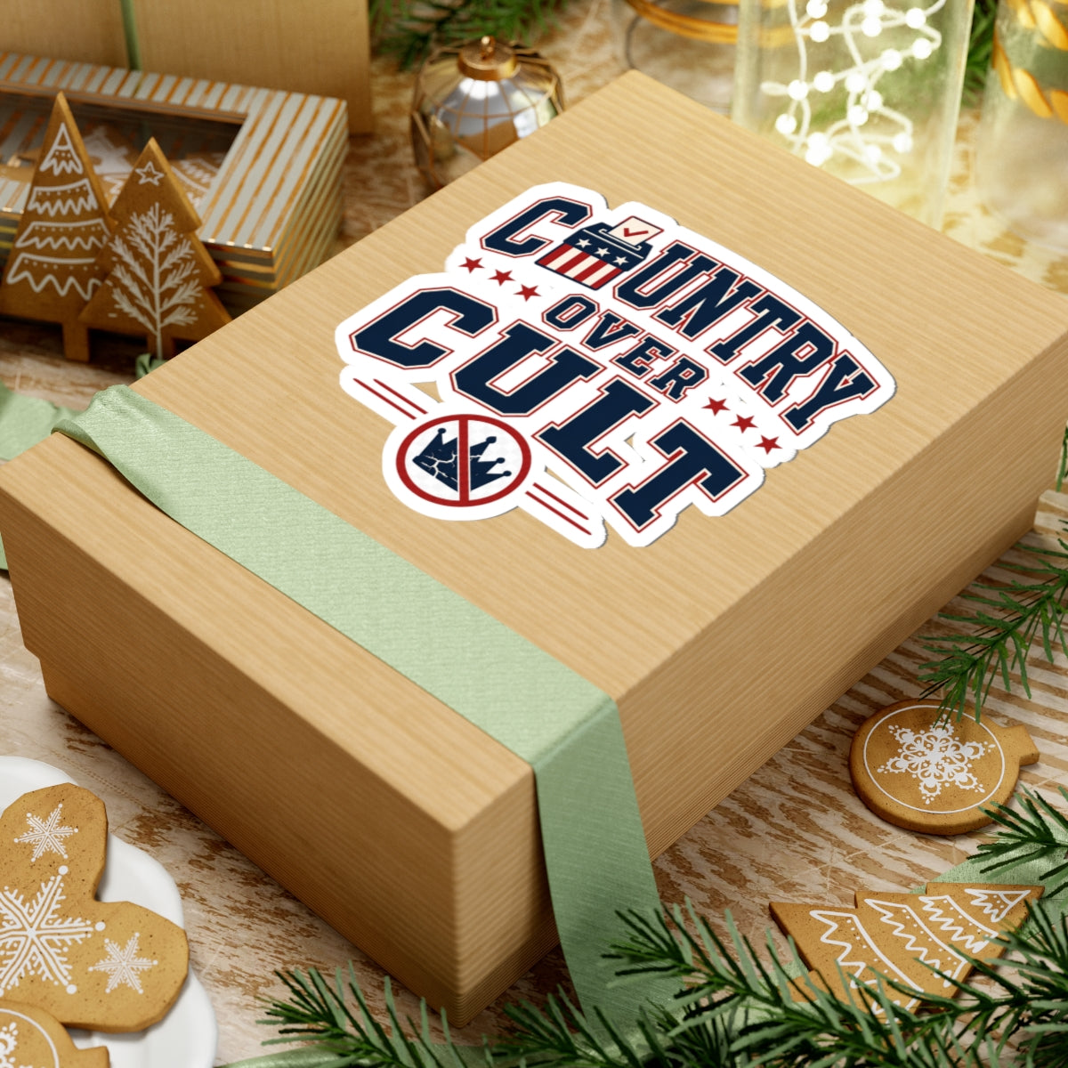 Country Over Cult Sticker