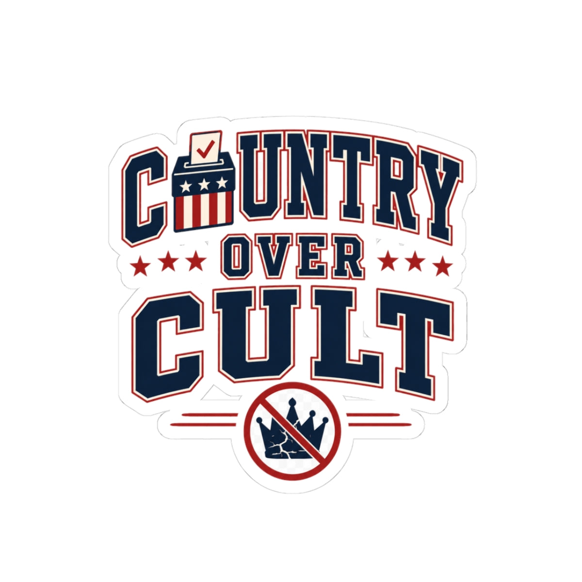 Country Over Cult Sticker