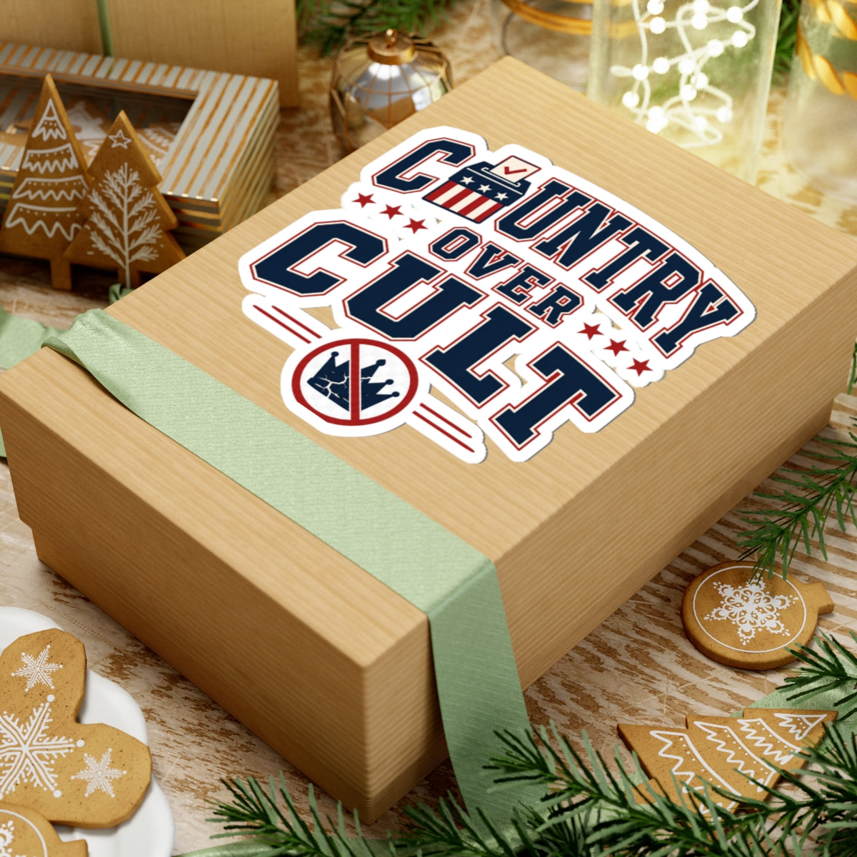 Country Over Cult Sticker