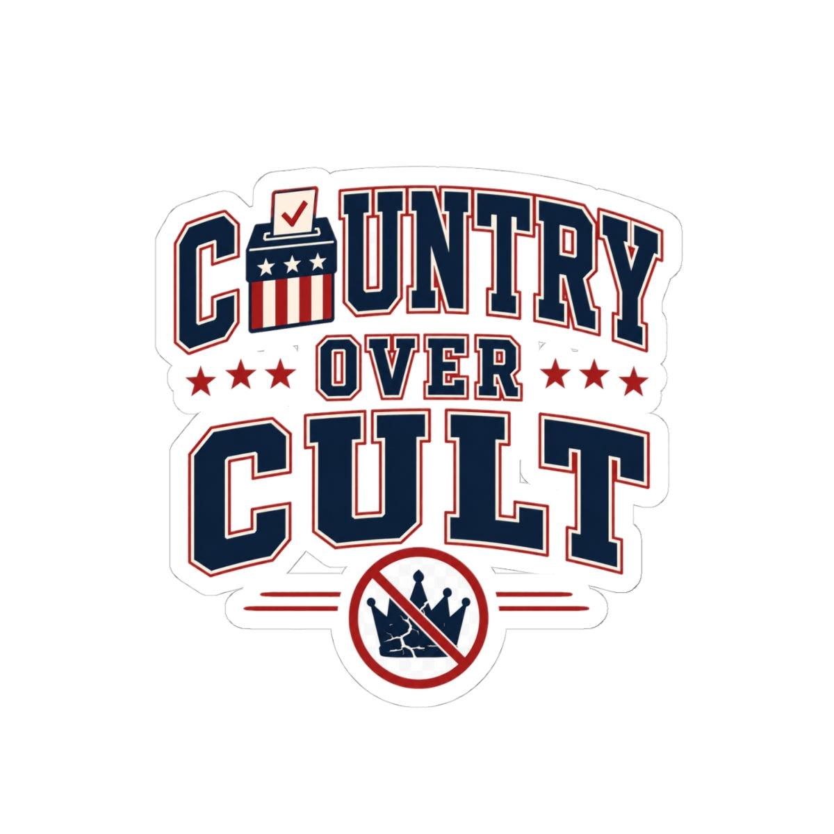 Country Over Cult Sticker