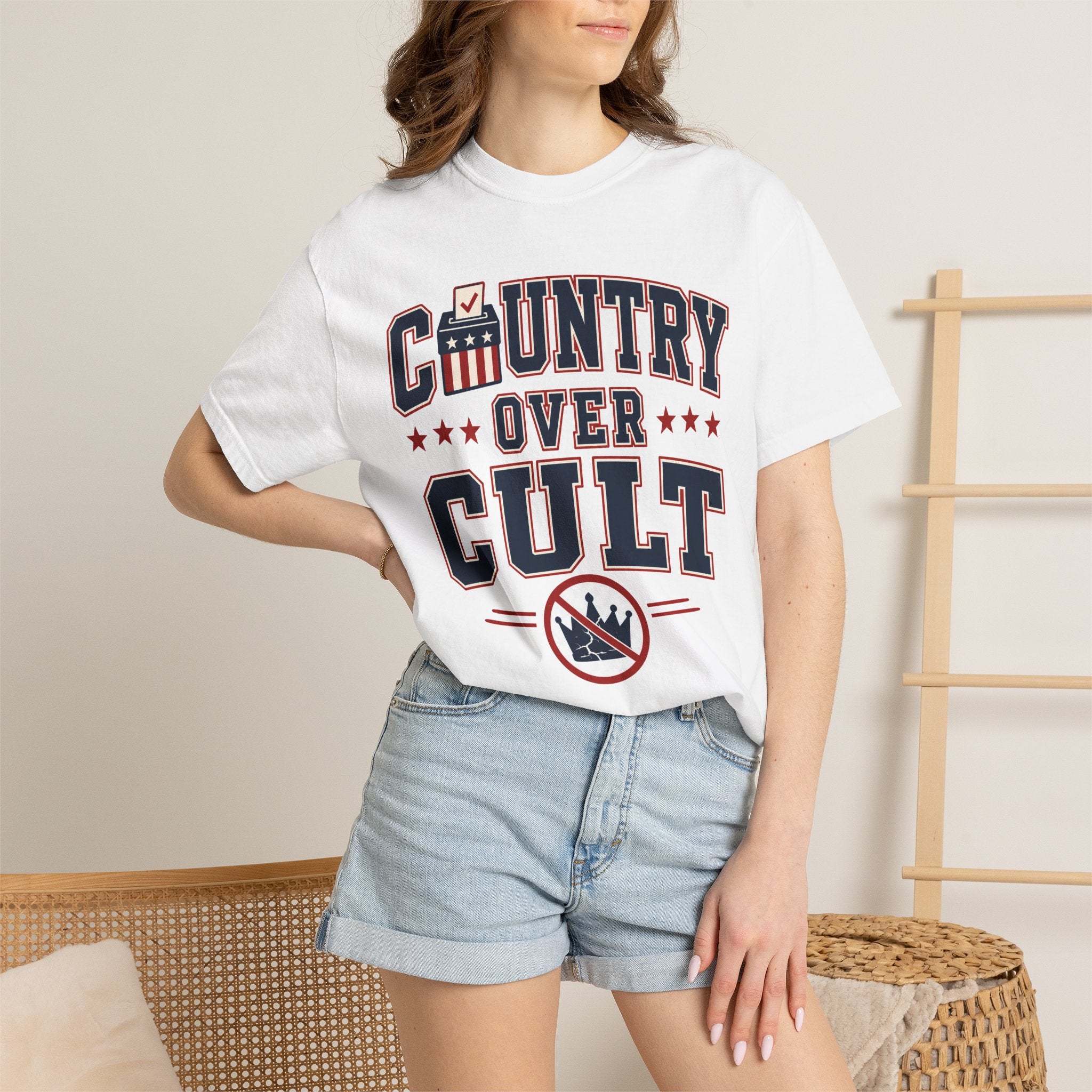 Country Over Cult Premium Garment-Dyed Tee