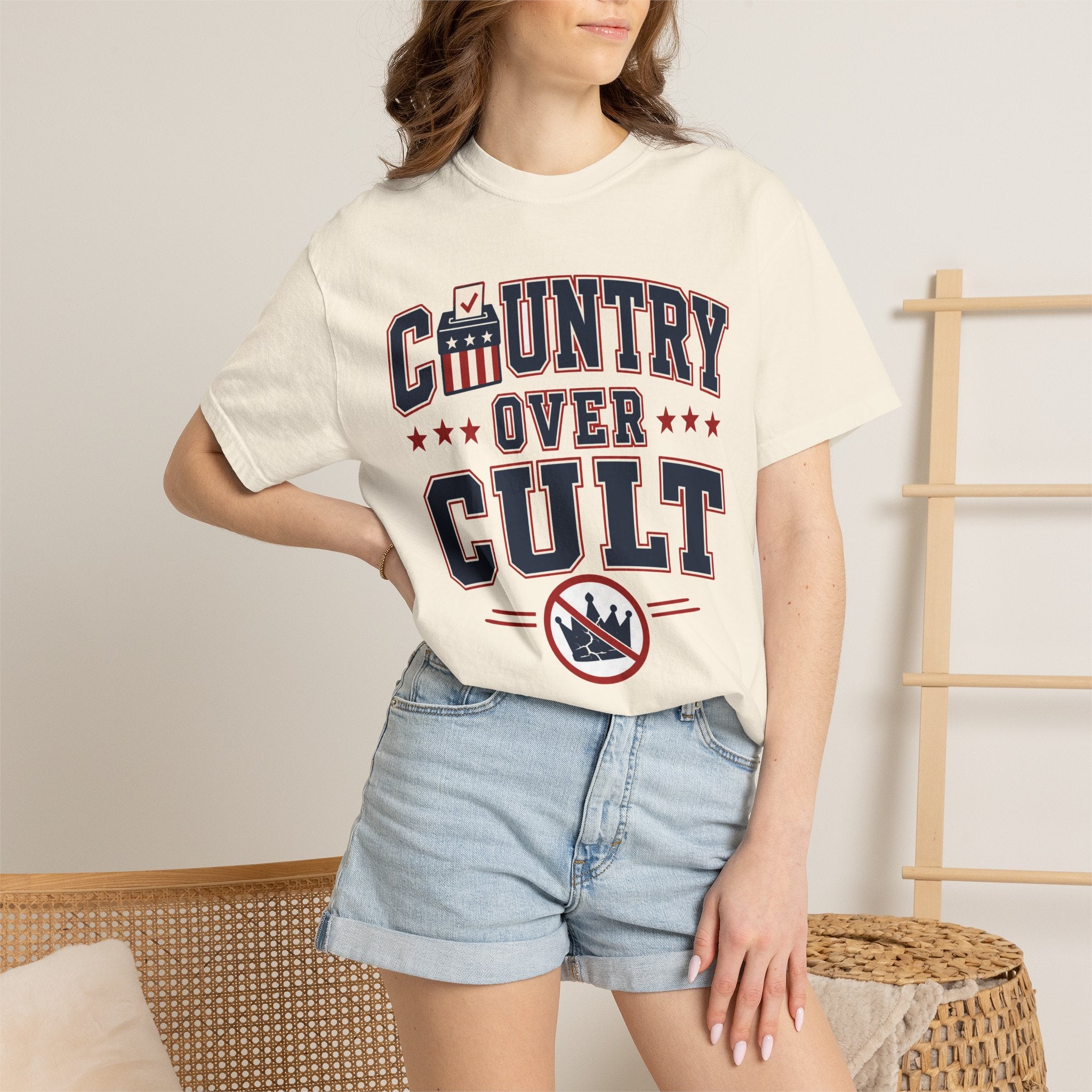 Country Over Cult Premium Garment-Dyed Tee